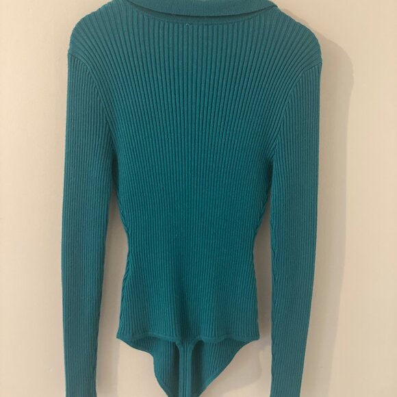 Hook-and-Eye Sweater Bodysuit - Picture 4 of 4